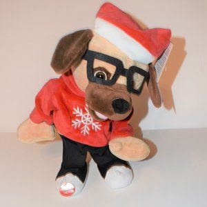 Merry Bright 12 in Animated Santa Pug Dancing & Singing Bust A Move NWT